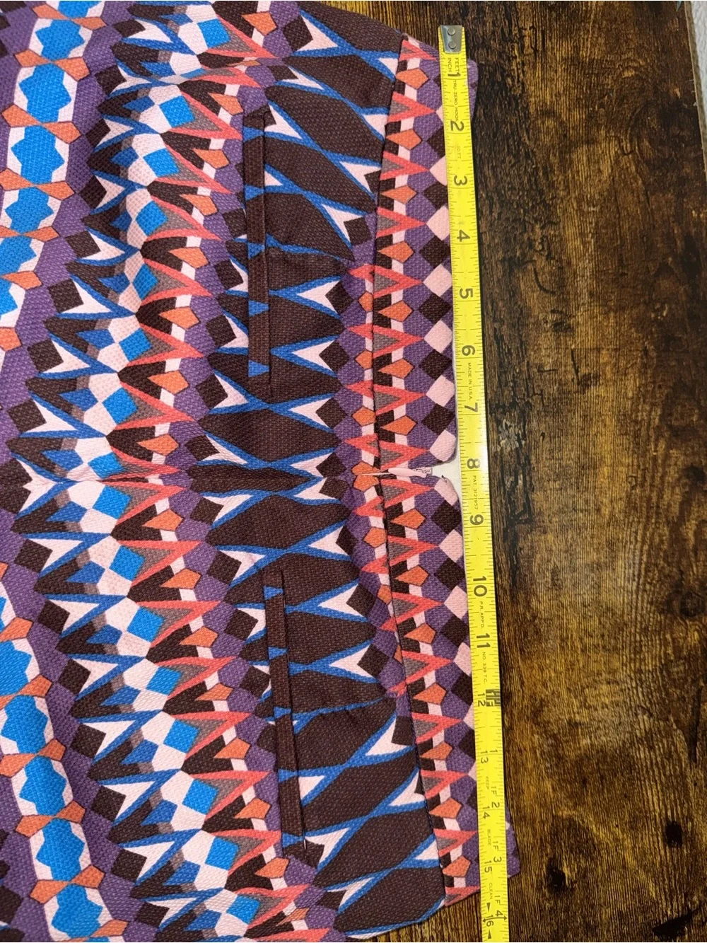 J. Crew Purple Multicolor Patterned High-Rise Shorts